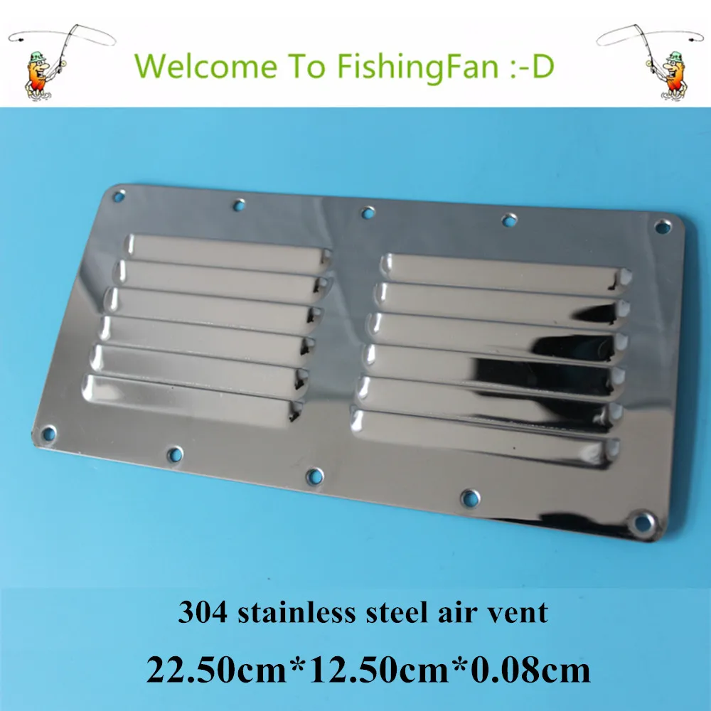 22.50cm*12.5cm Louvred Stainless Steel Square Air Vent Grille Metal Wall Ventilation 22.50cm*12.5cm Louvred Stainless Steel Square Air Vent Grille Metal Wall Ventilation
