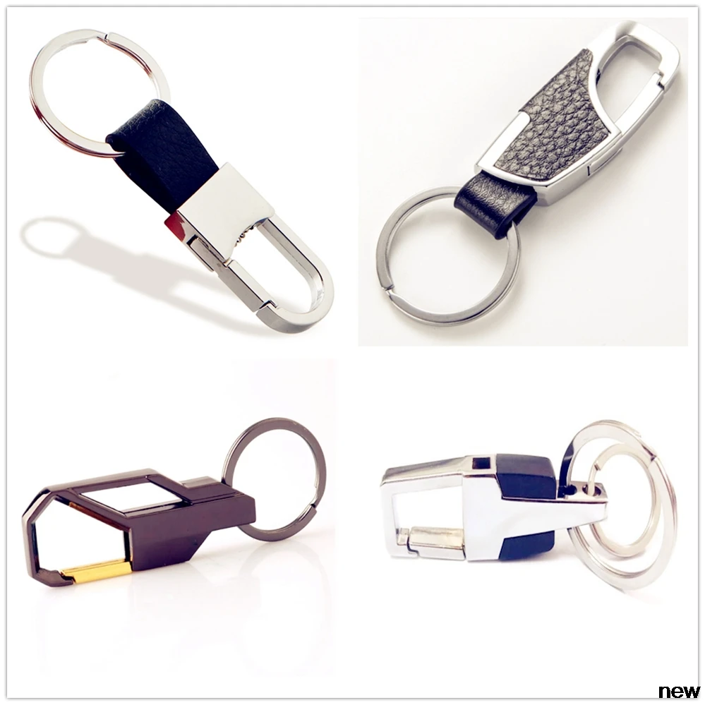 

leather Metal Car styling Key Ring Chain Keychain keyring for Toyota V Hilux Land Cruiser Avanza Carina Celica Corona