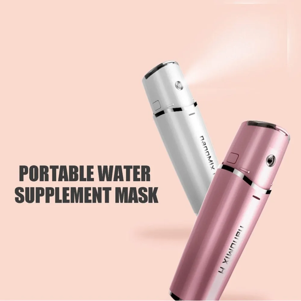 

Handy Facial Steamer Portable Mist Sprayer Beauty Spa with USB Rechargeable Power Bank Activating Device Facial Care Tools F92