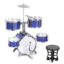 Для детей Музыкальные барабанный инструмент комплект с небольшой тарелки стул барабаны Stick ударные инструменты игрушка для подарок