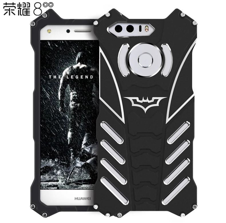 bilder für R-nur marke luxus batman design metall aluminium rüstung case für huawei honor 8 case abdeckung telefon shell enthäuten capa fundas bilder für R-nur marke luxus batman design metall aluminium rüstung case für huawei honor 8 case abdeckung telefon shell enthäuten capa fundas