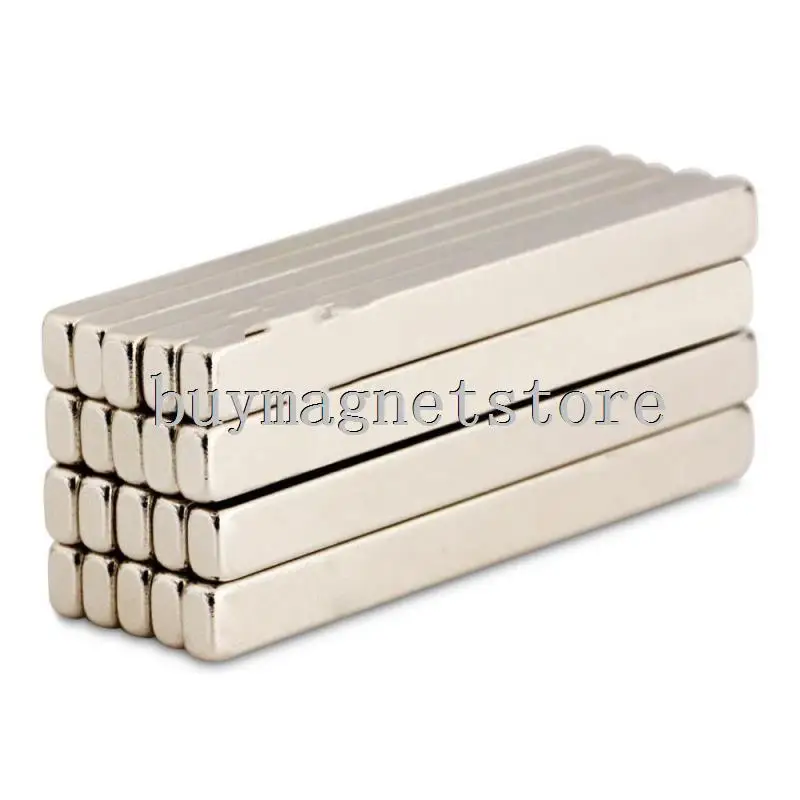 50*5*3 10pcs N35 Super Strong Block Cuboid Neodymium Magnets 50 mm x 5 3 Rare Earth magnets | Обустройство дома