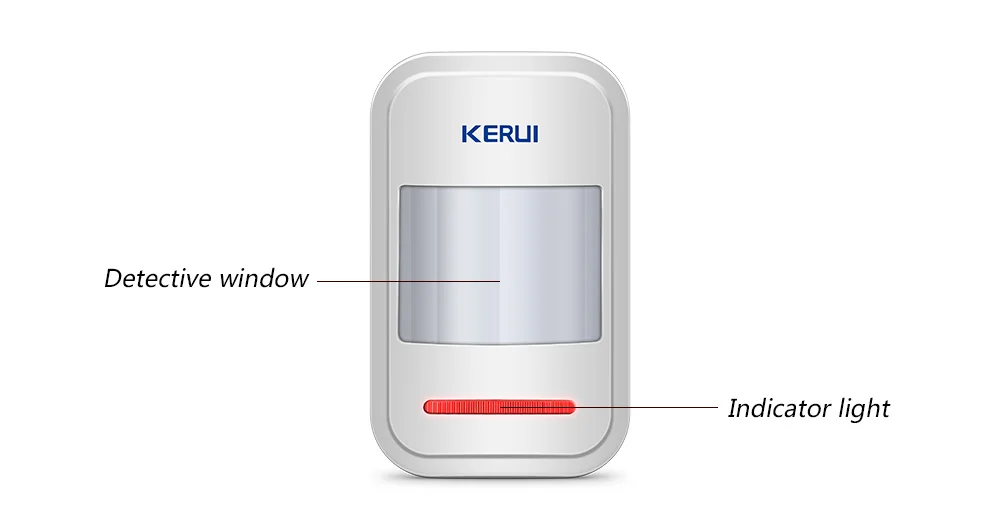 KERUI перезаряжаемый 5 В USB беспроводной PIR датчик движения Детектор для сенсорной панели GSM PSTN домашняя охранная сигнализация