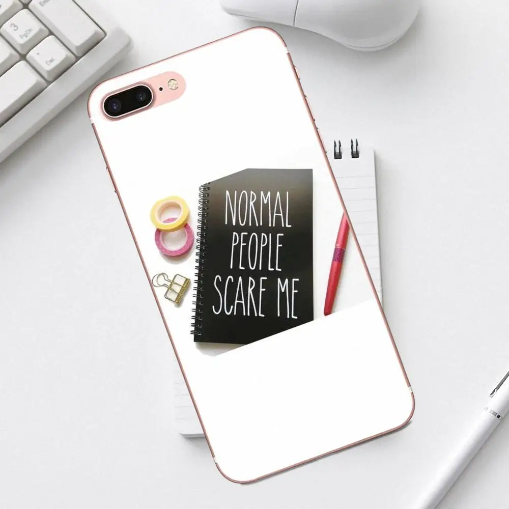 Qdowpz ТПУ чехол для iPhone X XS Max XR 4 4S 5 5C SE 6 6S 7 8 Plus Galaxy A3 A5 J1 J3 J5 J7 2017 нормальные люди