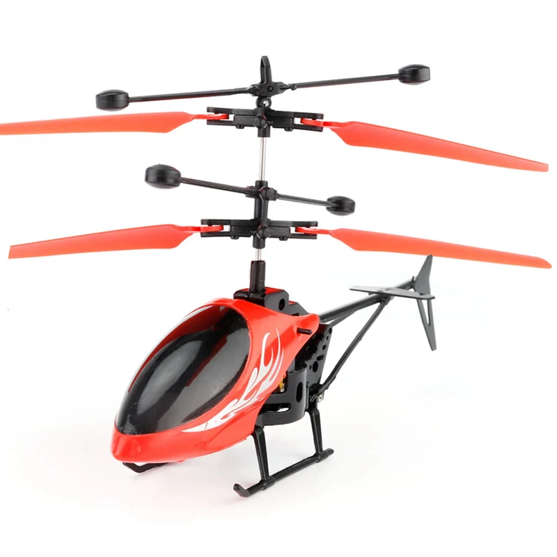 Toy RC Helicopter Fly Mini Aircraft Flashing Light Toys Infrared ...