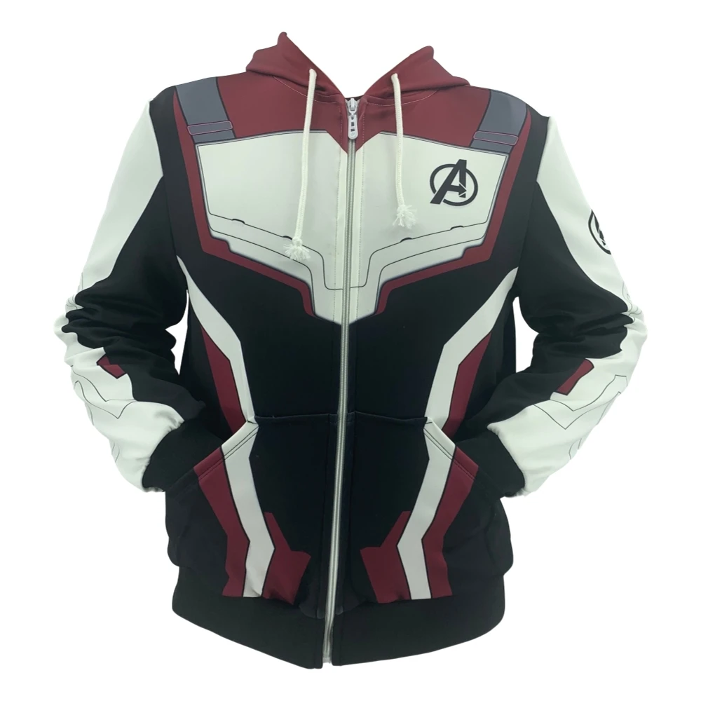 

Avengers Endgame Quantum Realm Sweatshirt Jacket Advanced Tech Hoodie Cosplay Costumes 2019 new superhero Iron Man Hoodies suit