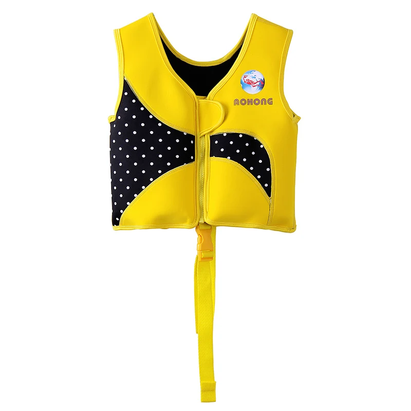 

Kids yellow Swim vest Swim Trainer buoyancy Life vest Boy Girl Swimwear Child Life jacket 3-9years