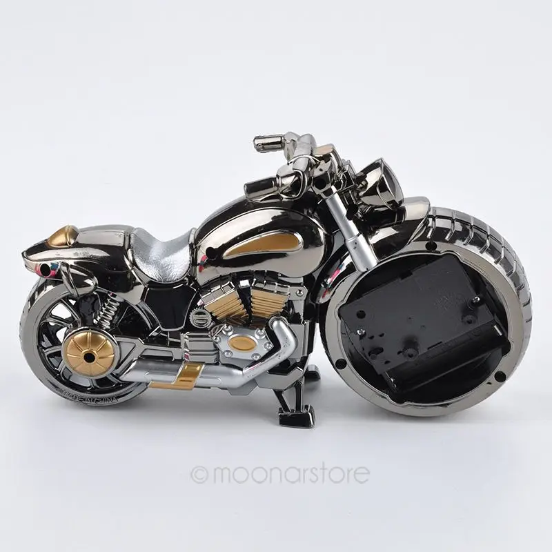 Секундомер часы мотоцикл дизайн Будильник Кварцевые Настольные Часы