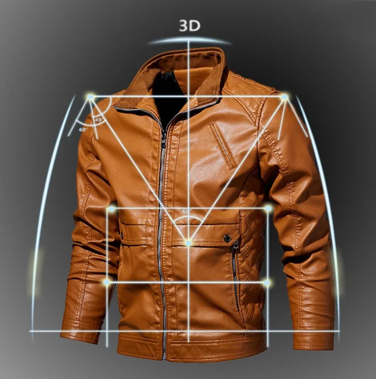 Men Leather Jacket Spring Autumn Fashion Motorcycle PU Leather Male Bomber Jackets Jaqueta De Couro Masculina Coats For Men