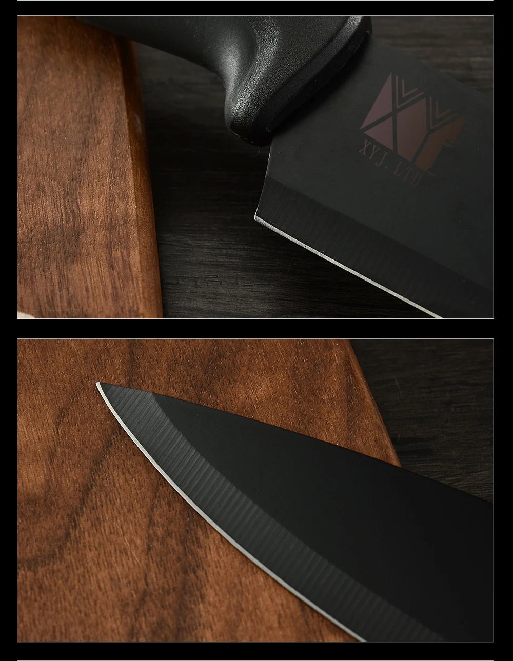 XYj 6 шт., кухонный нож из нержавеющей стали, крышка, 8 дюймов, нож для нарезки хлеба, 7 дюймов, сантоку, 5 дюймов, универсальный нож, 3,5 дюймов, ножи для очистки овощей