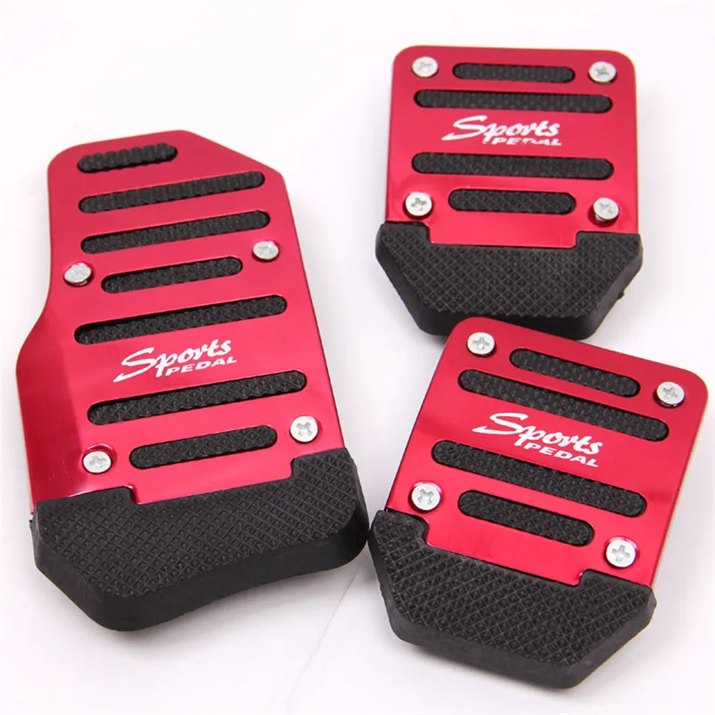 

POSSBAY -92% OFF Universal Aluminum Car Pedal Brake Pedal Clutch Pedals Foot Rest Cover Brake Accelerator For Toyota VW Golf