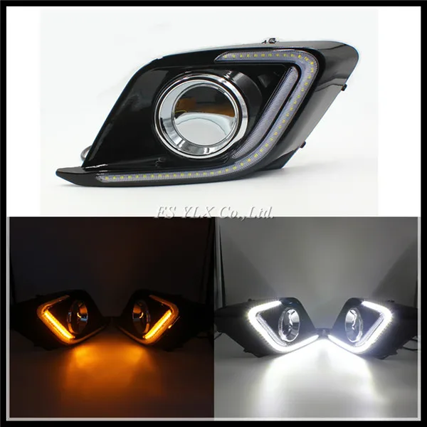 

LED Daytime Running Light for Mazda 3 Axela Car Fog Lamp Mazda3 DRL 2014 2015  DRL with turn signal light For Mazda3 Axela