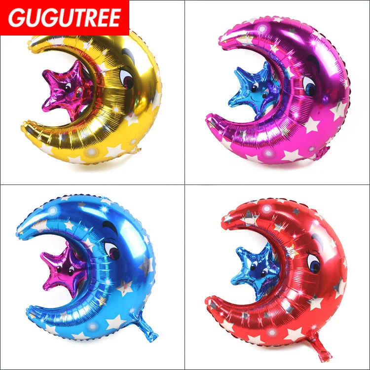

GUGUTREE PARTY 61x50cm red blue pink gold star moon foil ballon wedding event christmas halloween festival birthday party HY-240