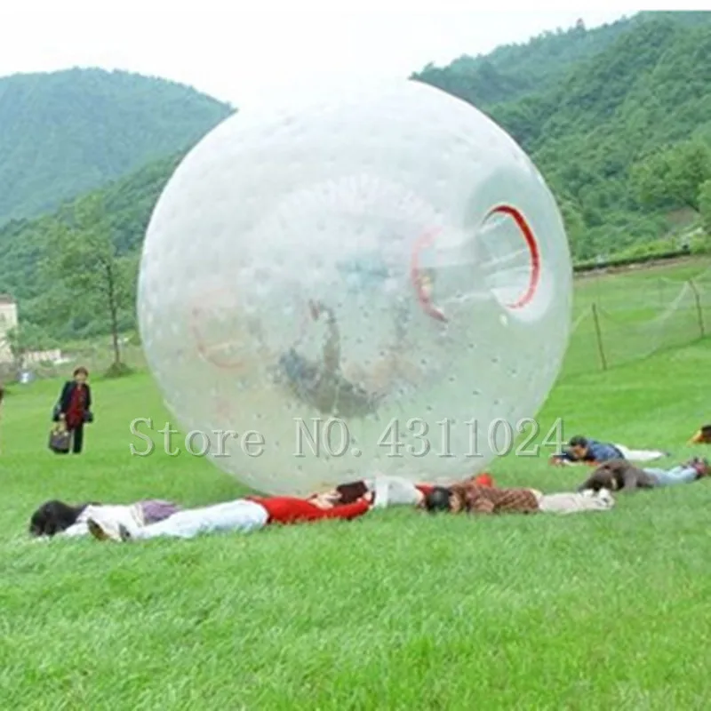 Бесплатная доставка Zorb мяч 2,5 м диаметр человека хомяк мяч 0,8 мм ПВХ материал игры на открытом воздухе поставляются с насосом