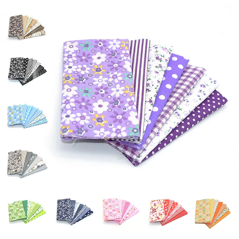 25cmx25cm and 10cmx10cm Cotton Fabric Bundle Printed Cloth Sewing
Quilting Fabric for Patchwork Needlework DIY Handmade Material