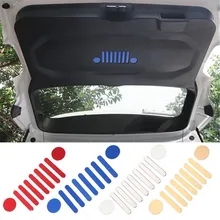Per Jeep Renegade 2015-2017 Posteriore In Alluminio di Stoccaggio Tronco Porta Sticker Emblem Badge Copertura Decorazione Assetto Car Styling Accessori