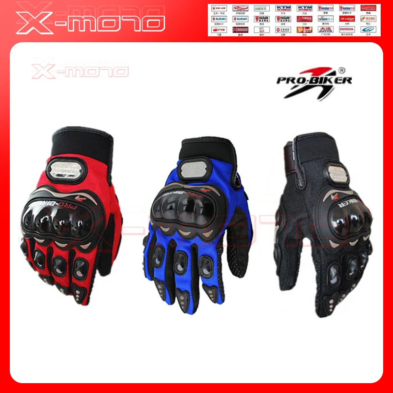 

Full Finger Sports Motorcycle Gloves Bicycle Breathable Mesh Fabric Slip Motorbike Racing motocross leather