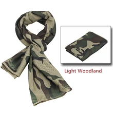 Шарф Вуаль Сетка маска для страйкбола охота Велоспорт Открытый камуфляжные шарфы лесной черный