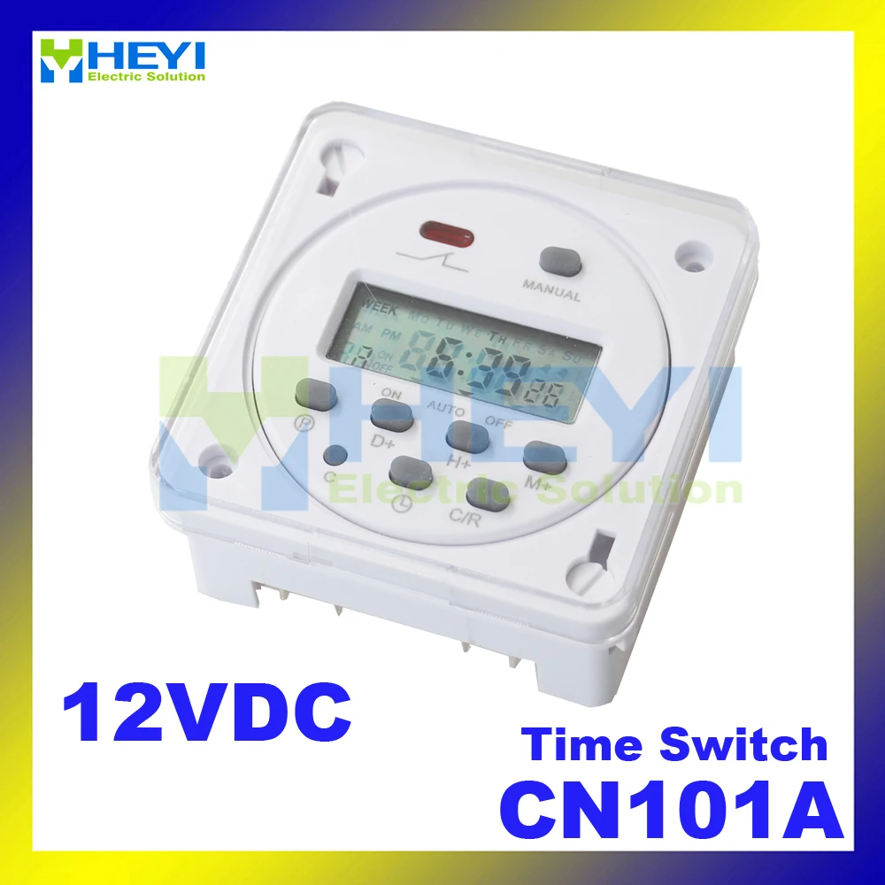 

Time switch CN101A 12VDC Digital LCD Power Timer Programmable Time Relay