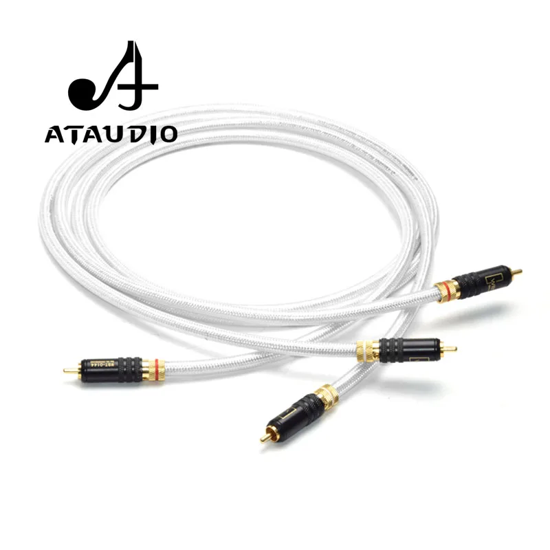 ATAUDIO медный и посеребренный Hifi RCA кабель Hi end 2RCA Папа папа|Кабели VGA| |