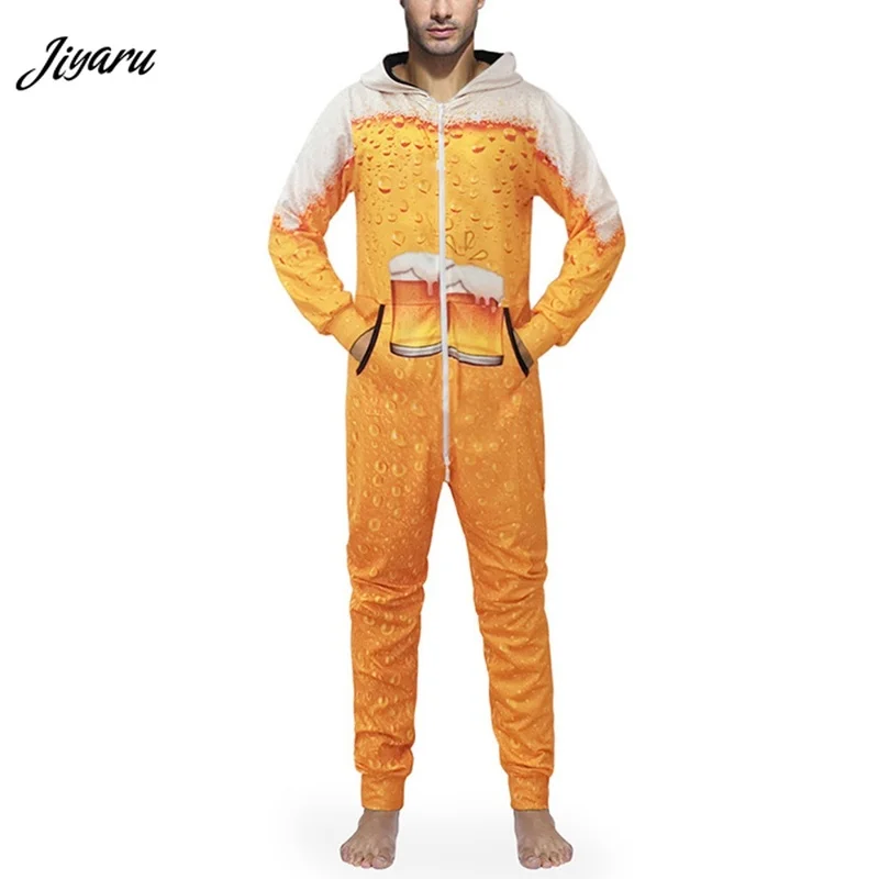 С капюшоном Комбинезоны для взрослых для мужчин осень зима onesies пара повседневное пижамы взрослых комбинезон унисекс женщин Lounge