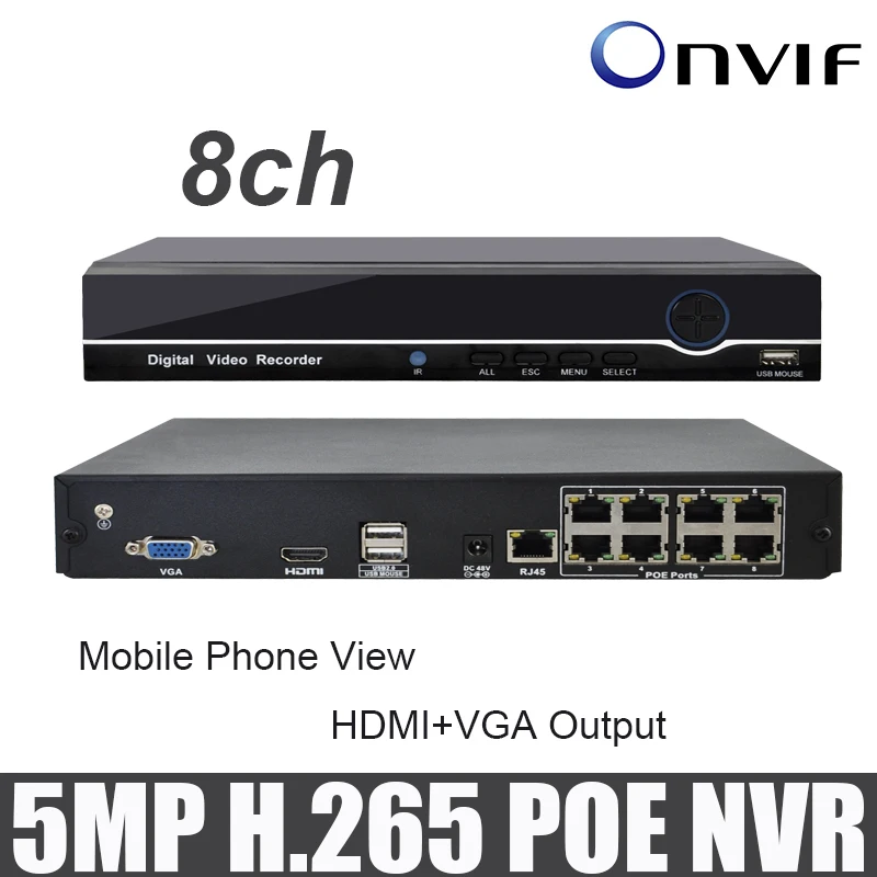 Aliexpress.com : Buy 8ch poe nvr H.265 8 channels NVR