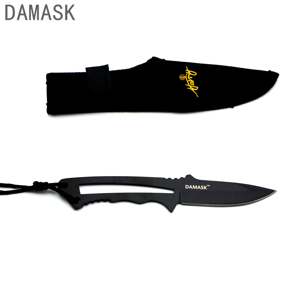 Damask Black Portable Kitchen Knife Perfect Outdoor Cooking Tools Top