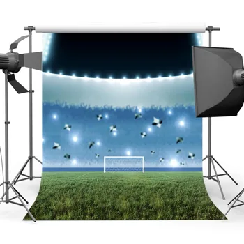 

Mehofoto Football Field Lighting Backdrop for Photography World Football Match Background for Photo Studio Custom S-1169