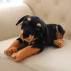 1 шт. 45 см моделирование собака/тигр/леопард плюшевые игрушки кукла лежа на корточки подлинные хорошее качество реалистичные Настоящая собака детский подарок - Цвет: German Shepherd