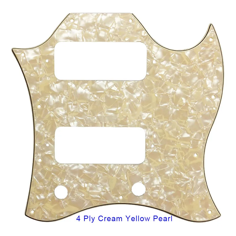 4 ply cream pearl gibson SG pickguard with P90 Pickups