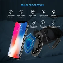 Новейшее Egeedigi 10 Вт Беспроводное зарядное устройство с присоской Быстрая зарядка для Micro USB Xiaomi Note huawei Honor для type-C OnePlus Ulefone LG