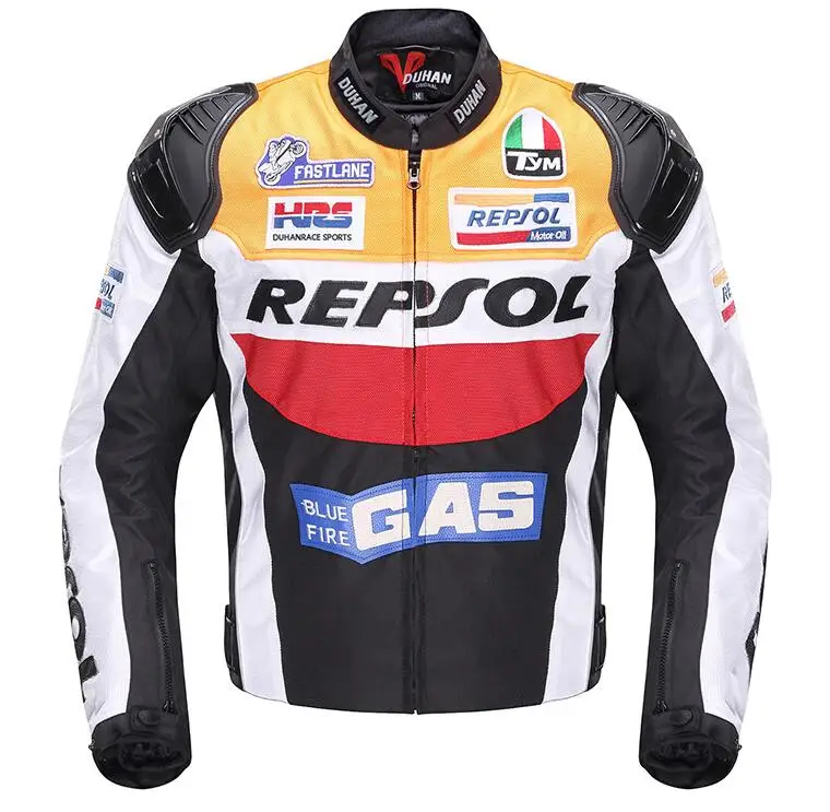 jaqueta de couro repsol