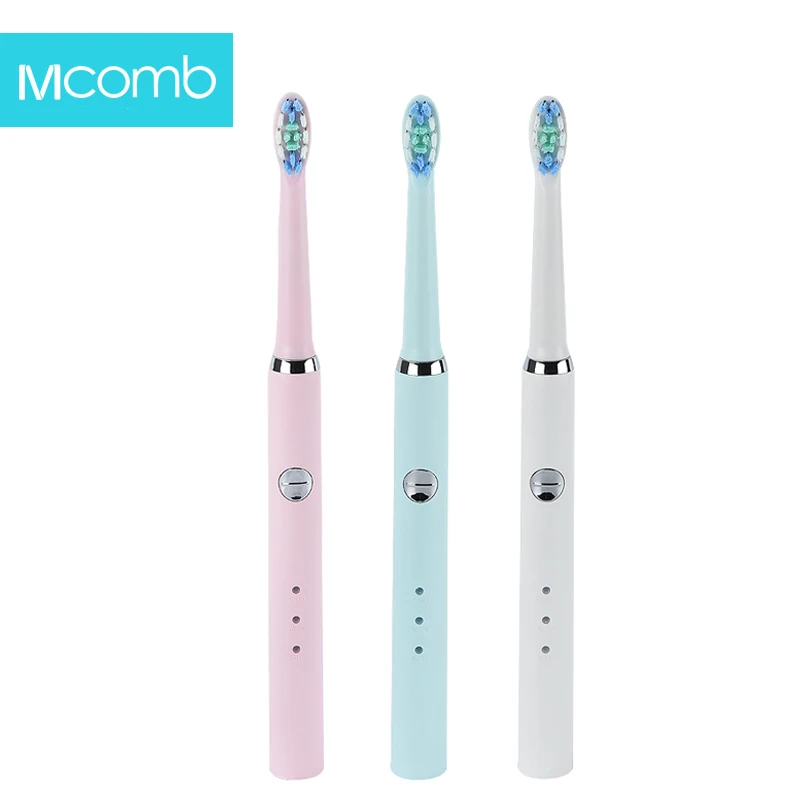 

Sonic Electric Toothbrush Wireless Charge Smart timer Tooth brush Waterproof Ultrasonic Whitening Teeth with 2 Brush Heads