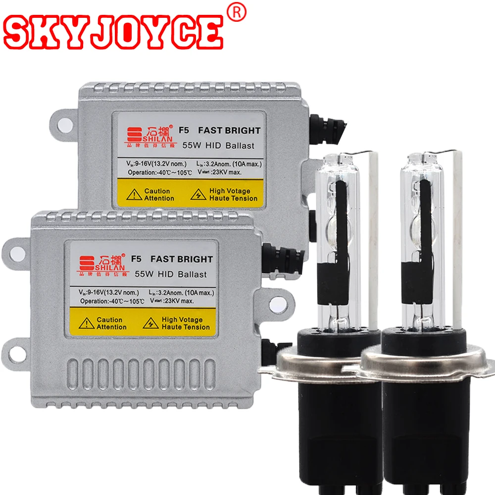 SKYJOYCE xenon H7R kit xenon hid 4300K H7R 5000K kit metal base xeon bulbs H7R 8000K 6000K 10000K H7R car styling accessory (2)
