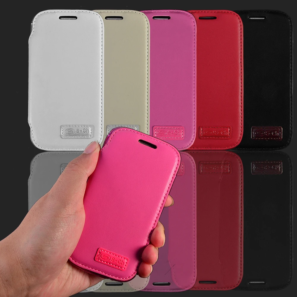 

For Samsung Galaxy S Duos 2 S7582 S7580 Fashion PU Leather Flip Wallet Phone Case Stand Cover Free Shipping