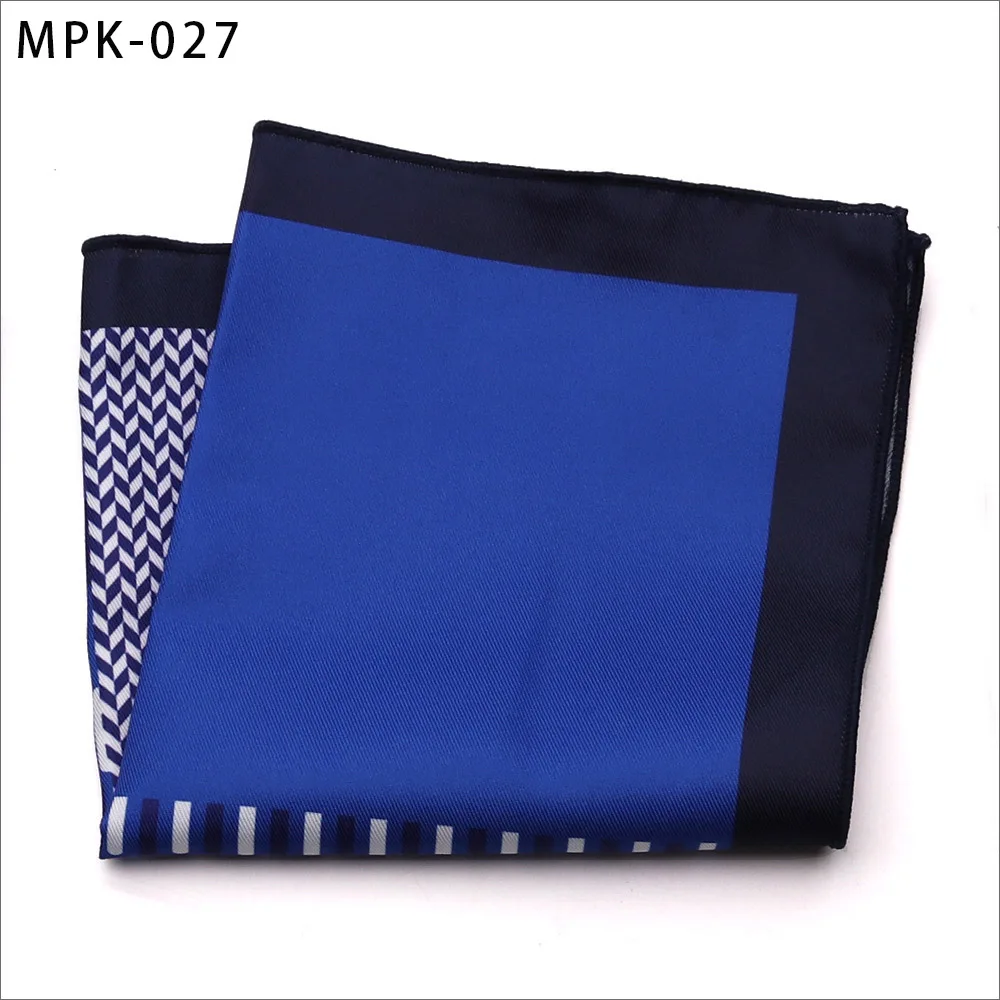 MPK-27 Новинка, модный мужской платок, карманный, квадратный, популярный, 25X25 см, большой, мужской, с узором пейсли, в горошек, нагрудные Платки для свадьбы, мужской костюм - Цвет: MPK-27