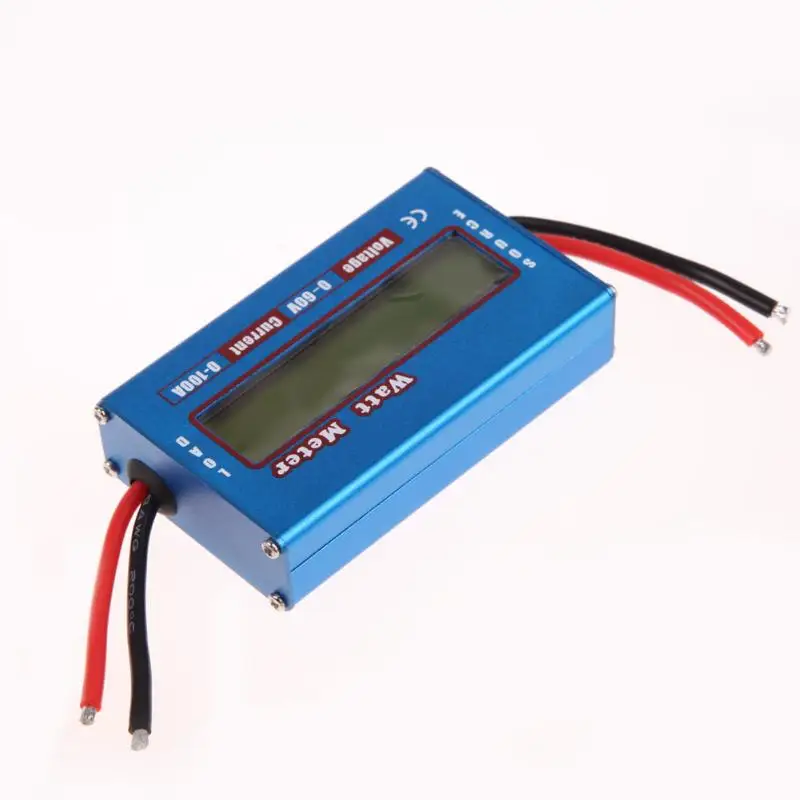 

0-100A 4-60V LCD Display Power Analyser Portable Digital Current Energy Meter Watt/Volt/Amp Tester Ammeter Solar Wind Analyzer