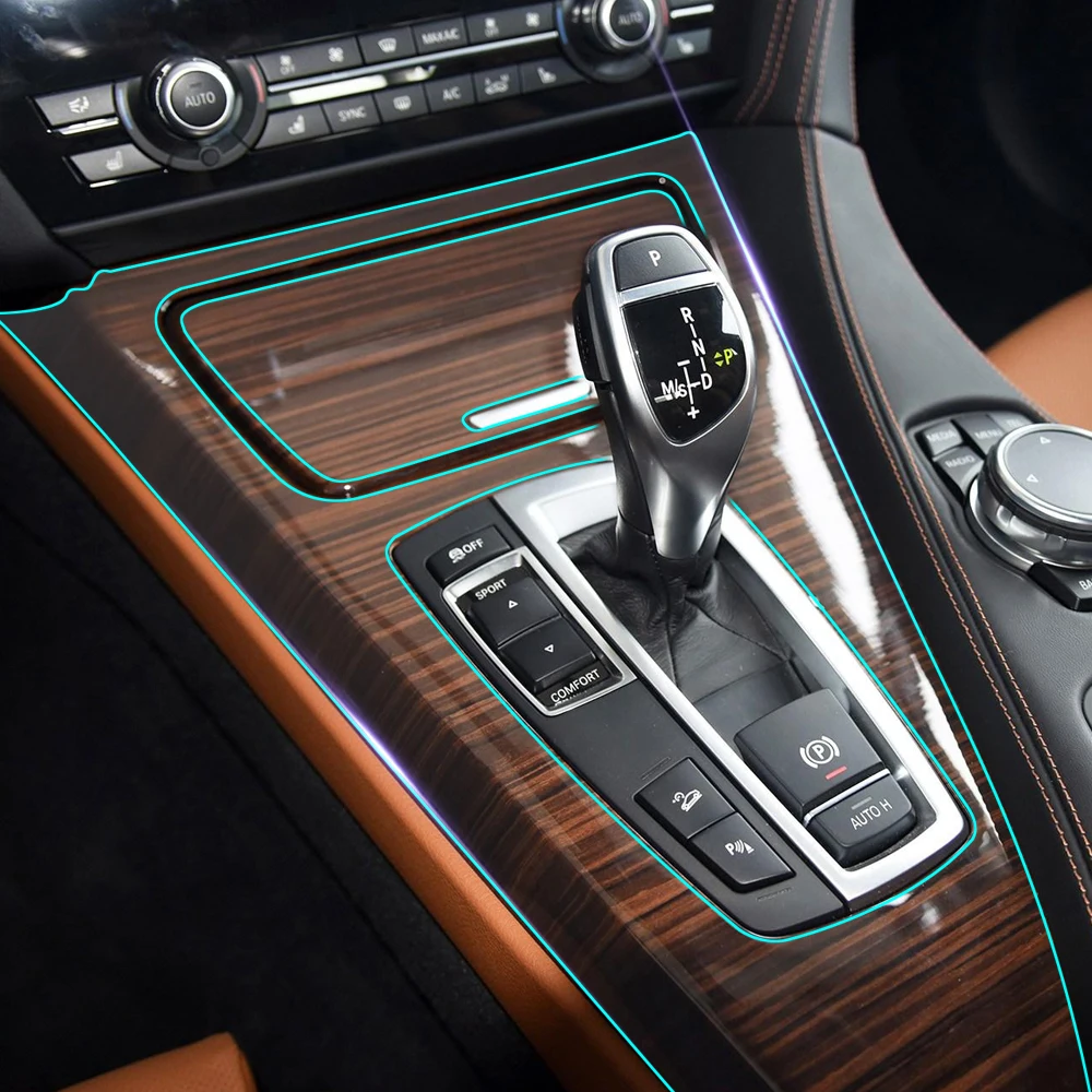 

Anti Scratch Clear Car Interior Transparence Film Central Console Panel Protective Sticker for BMW 6 Series Gran Coupe F06 650i