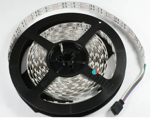 Двухрядная Светодиодная лента SMD5050 RGB 5 м 12 В 120 светодиодов/метр домашний декор +