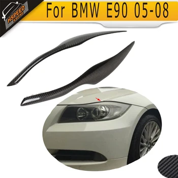 

Carbon fiber Car Front lamp Eyelid for BMW E90 2005 2006 2007 2008