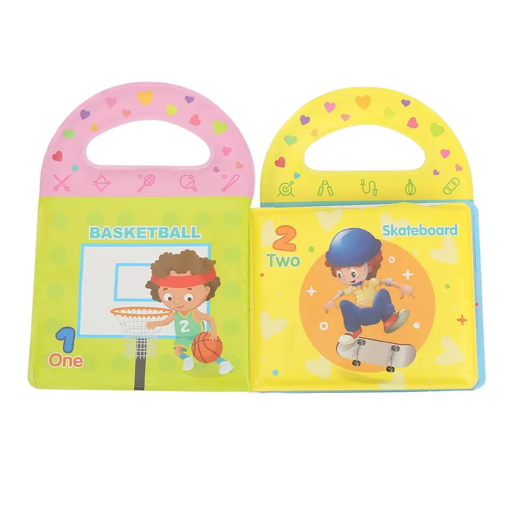 EVA Baby Bath Book Newbron Bath Toy Active Crinkle портативный узор Тихая книга для раннего обучения детей игрушки тканевая книга
