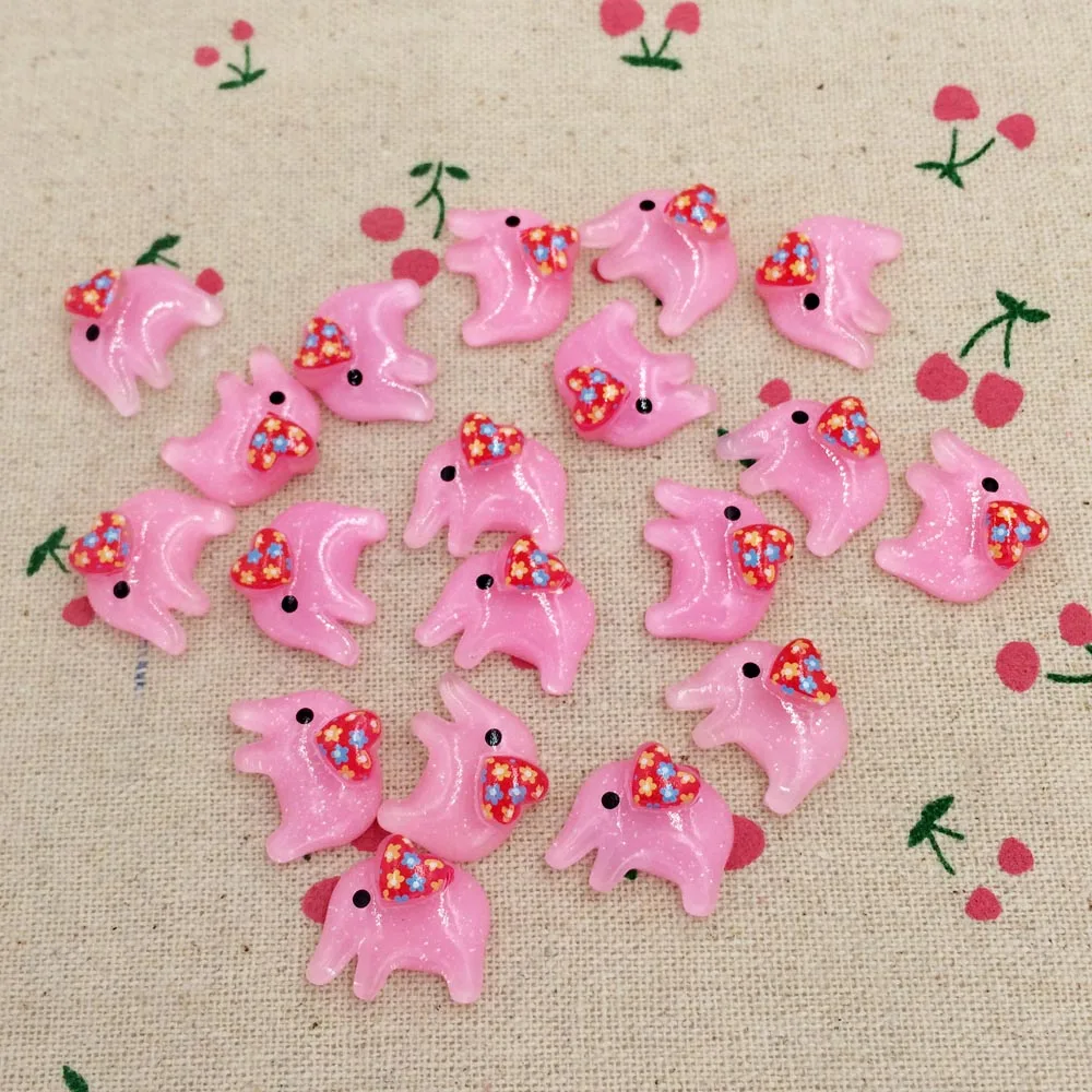 50 Pieces Resin Flat Back Flatback Cabochon Kawaii Pink Elephant W Heart DIY Craft Decoration Scrapbooking Accessories 17*19mm 50 Pieces Resin Flat Back Flatback Cabochon Kawaii Pink Elephant W Heart DIY Craft Decoration Scrapbooking Accessories 17*19mm