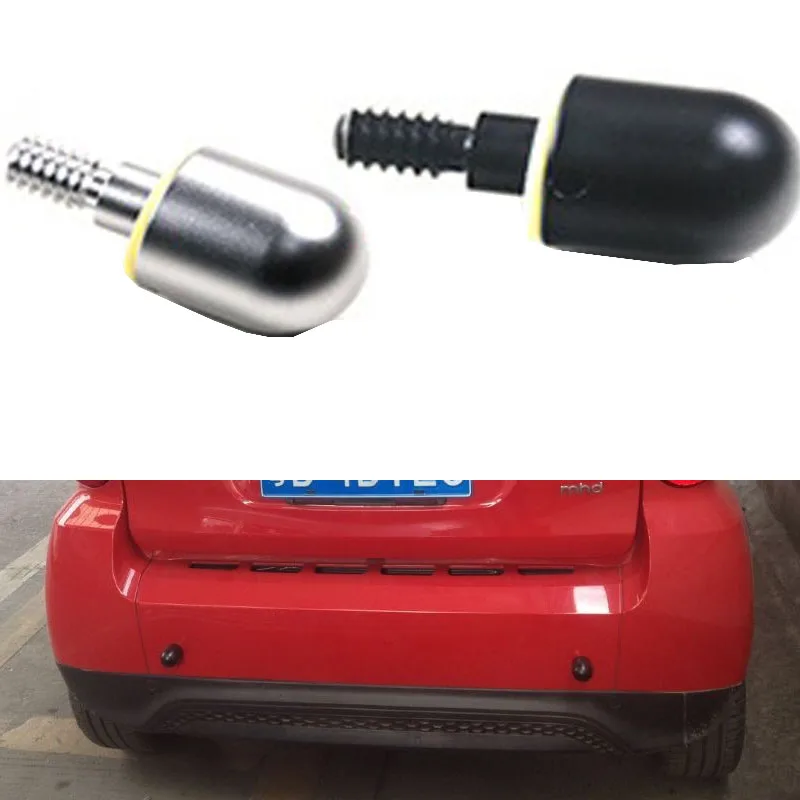 

2Pcs Car Styling Car Rear Bumper Protector Spike Anti Collision Tail Guard Safe Kit For Benz SMART Fortwo W 451 W451 2008-2014