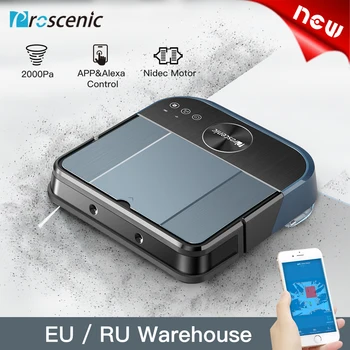 

Proscenic 880L Robotic Vacuum Cleaner with 1500Pa Suction, Robot Pet Hair Cleaning Self-Charging Smart Navigation