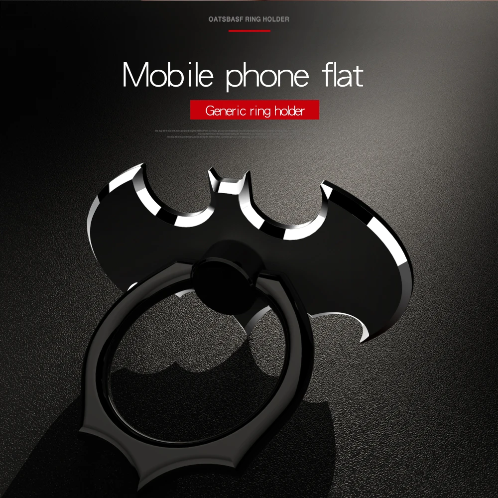 

Universal socket Phone Stand 360 Degree Batman Luxury metal Phone Finger Ring Holder For all Smartphone
