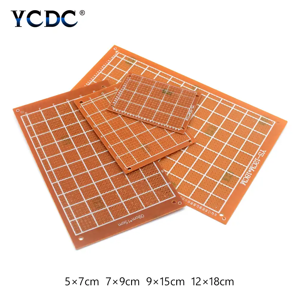 DIY Prototype PCB Universal Printed Circuit Board 5x7cm 7x9cm 9x15cm 12x18cm 44