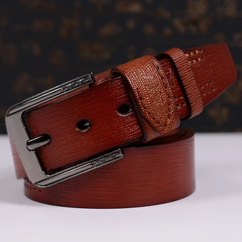 

HOT SALE 2019 Cintos Famous Brand Luxury Belt Men cowboy Male Waist Strap Leather Alloy Buckle Strap