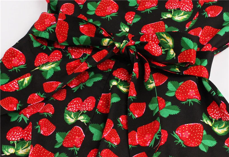 Kostlish 9 Style Print Summer Dress Women 2017 Sleeveless Swing 1950s Hepburn Vintage Tunic Dress Elegant Party Dresses Sundress (37)