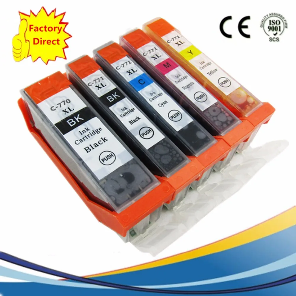 PGI 770 PGI770 770XL 770BK Pixma для лершишишиб 5770 6870 7770|ink cartridge|replacement cartridgeink cartridge for canon |
