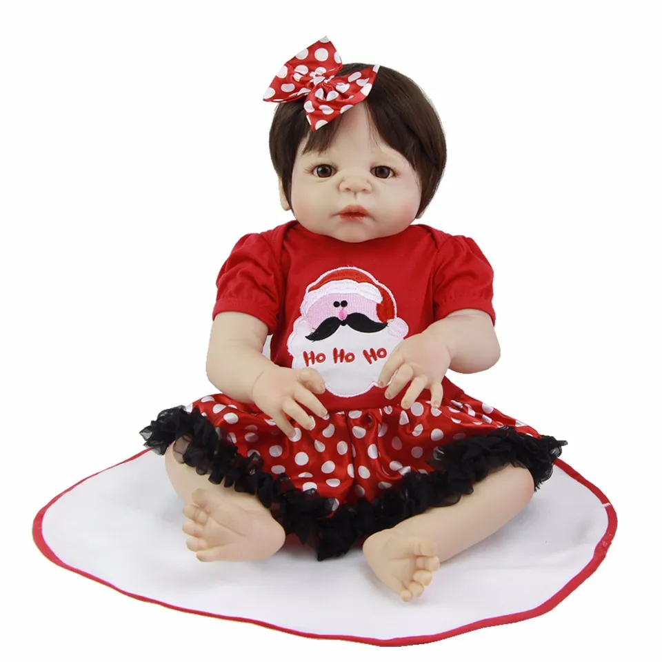 Bebes reborn куклы игрушки 23 "57 см полный корпус силиконовый винил reborn baby новорожденная девочка куклы Подарочные для ребенка bonecas juguetes